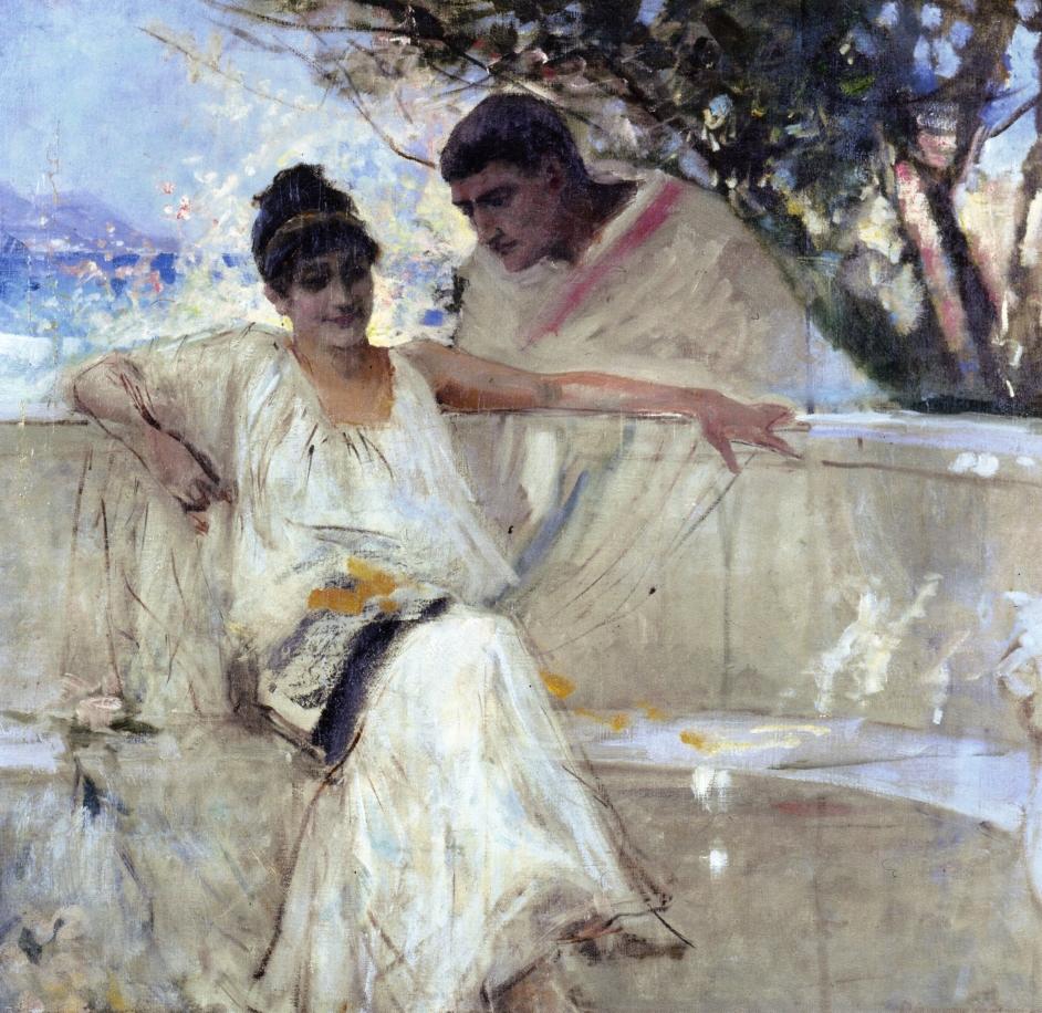 Horace And Lydia by Albert Edelfelt